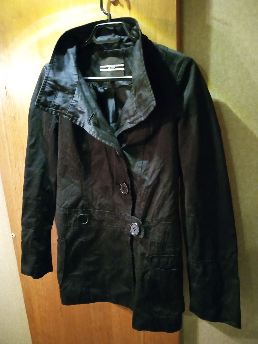 Women's Black Button-Front Jacket